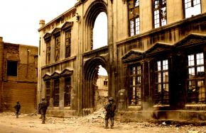 U.S. soldiers on patrol in Baghdad